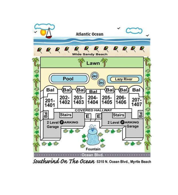 Villa South Wind 801 Myrtle Beach Esterno foto